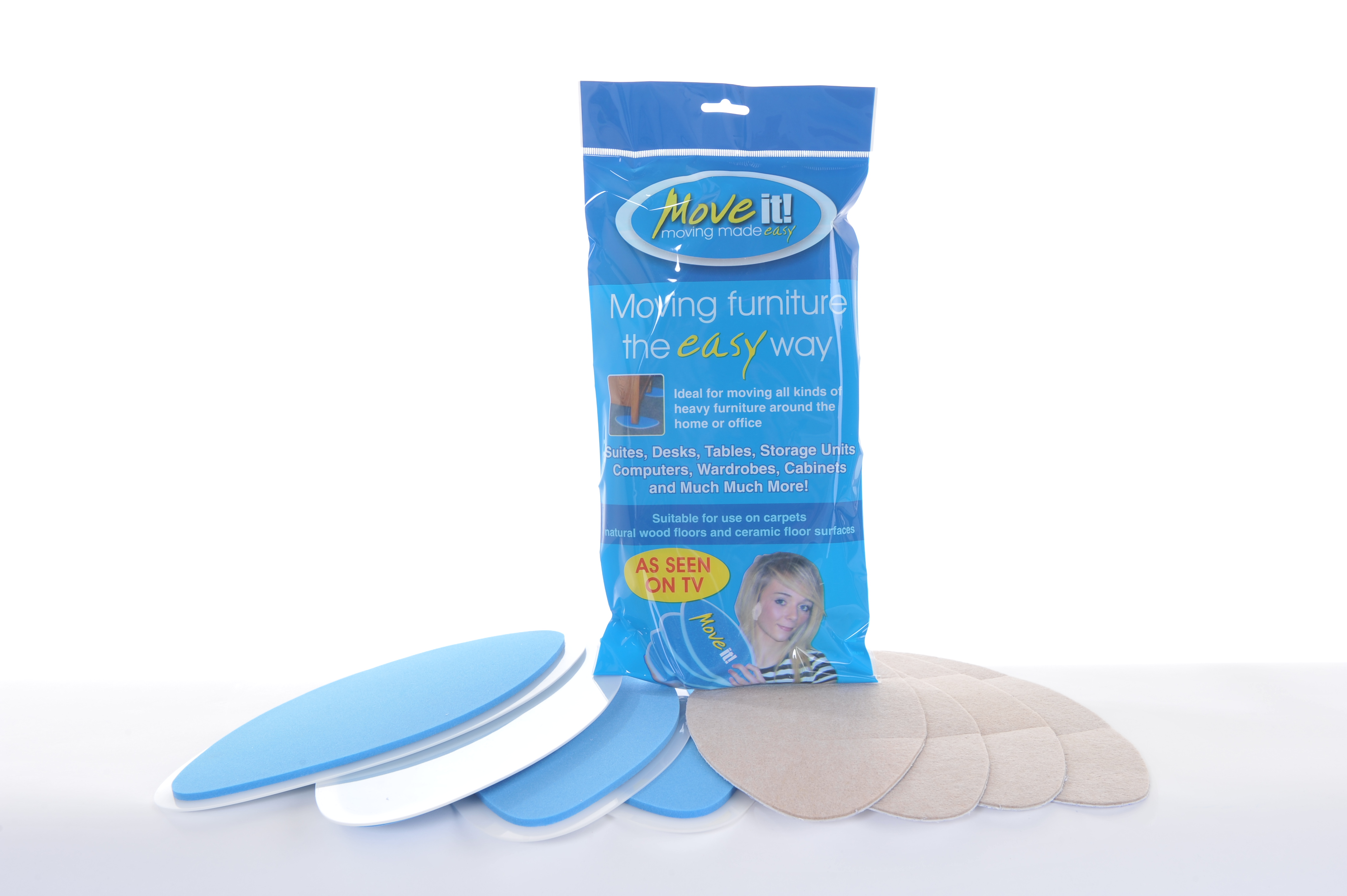 MoveItPads Furniture Glides & Felt Pads J A Milton
